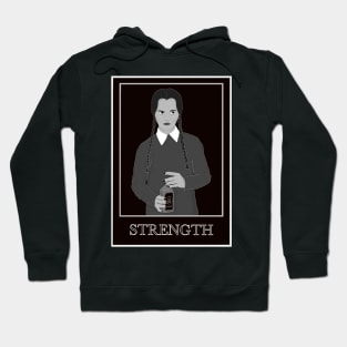 Wednesday Addams - Strength Tarot Card Hoodie